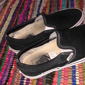 black slip on vans
